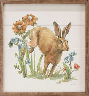 In The Garden IV Rabbit By Leslie Trimbach